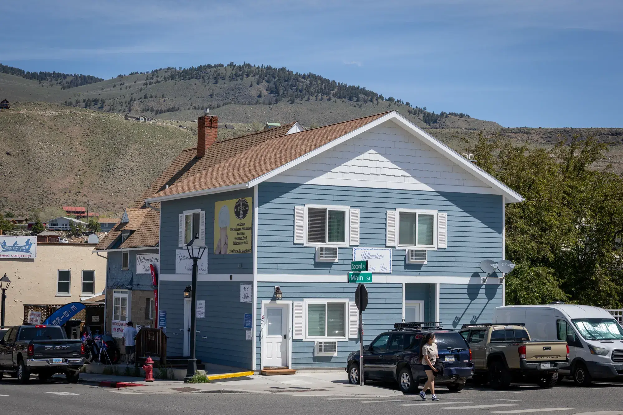 The Yellowstone Heroes House on Main Street in Gardiner, Montana